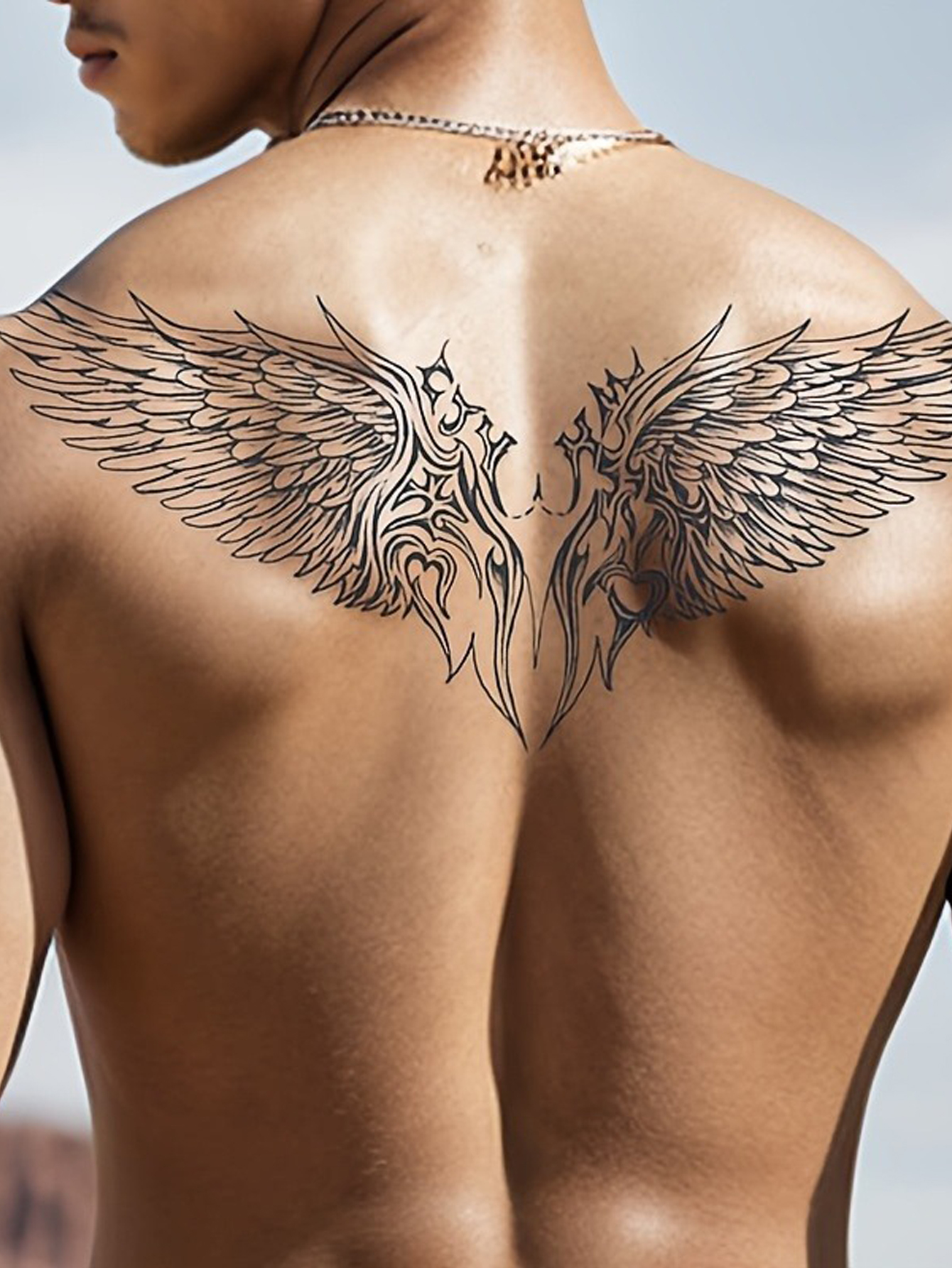 Wing Pattern Waterproof Temporary Tattoo Sticker